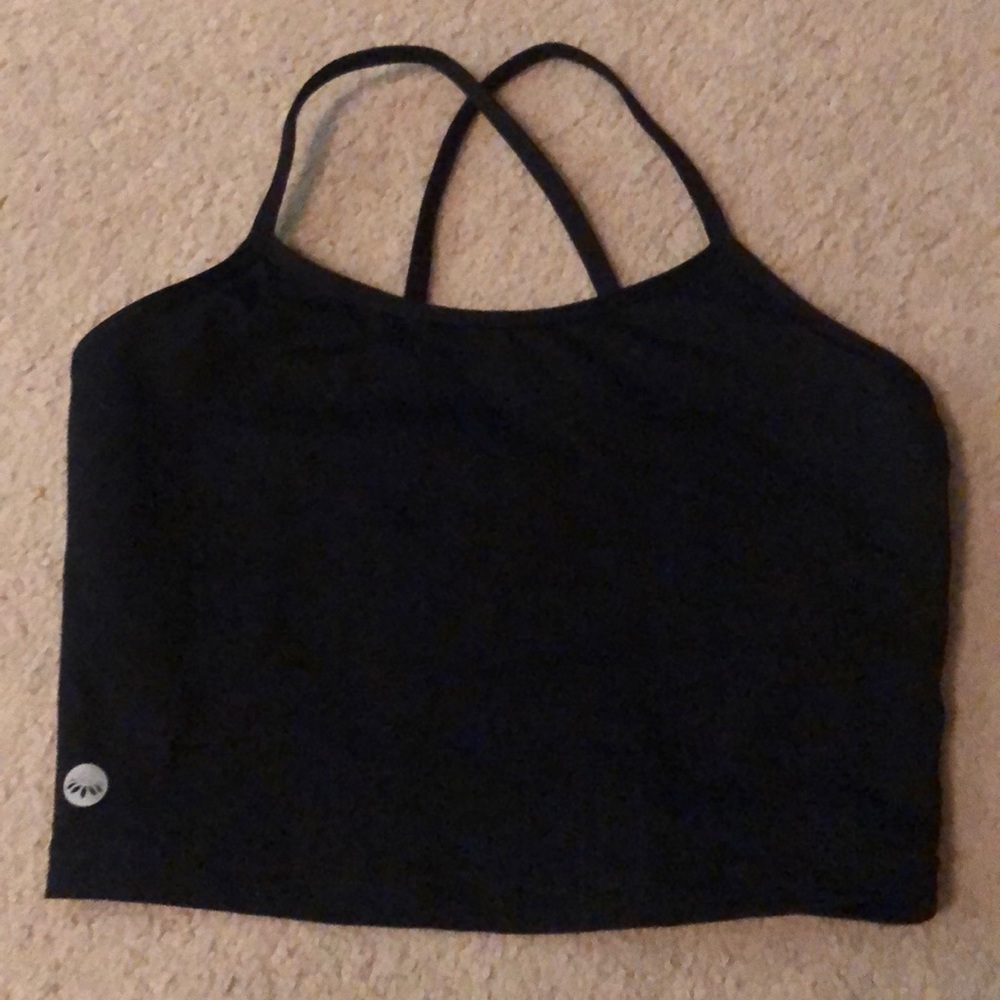 Senita Ava Crop in Black